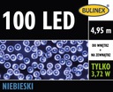 Bulinex 100led modré LED svietidlá 100LED 4,95m