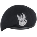 BERET reliéfny SPECIAL FORCES s EAGLE Black 58