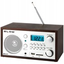 BLOW FM RÁDIO ANALOGOVÉ PRENOSNÉ KUCHYŇSKÉ RETRO LCD HODINY BUDÍK USB SD