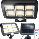 LED LAMPA SO SOLÁRNYM PANELOM A DETEKTOROM POHYBU IP65