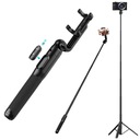 Stolný statív Selfie Stick 160 cm s diaľkovým ovládaním BT pre fotoaparát smartfónu