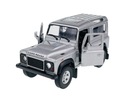 WELLY LAND ROVER DEFENDER STRIEBORNÝ 1:34 NOVÝ KOVOVÝ MODEL