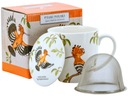 Porcelánový hrnček 380 ml s infuzérom - Polish Birds Agata Hajdecka DUDEK