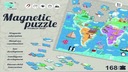 Vzdelávacia hra Magnetická puzzle mapa sveta