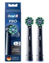 2x originálne čierne koncovky Braun Oral-B Pro Cross Action