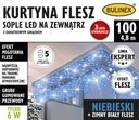 BULINEX Záves FLESZ cencúle LED 100L modrá