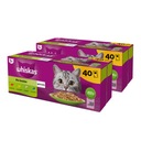 WHISKAS mokré krmivo pre mačky mix príchutí v želé, sáčky 80x85 g