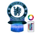 NOČNÁ LAMPA STOLNÁ LAMPA PRE DETI CHELSEA LOGO HERB LED 3D + DIAĽKOVÉ