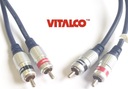 RCA KÁBEL 2X RCA - 2XRCA CHINCH VITALCO 2,5m