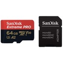 Adaptér na pamäťovú kartu Sandisk microSDXC 64 GB Extreme