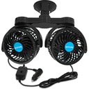 VENTILÁTOR DO AUTO DVOJITÝ 12V VÝKONNÝ