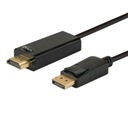 Savio CL-56 DisplayPort kábel 1,5 m čierny