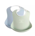 BABYBJORN - 2 podbradníky - Powder Green / Powder Bl