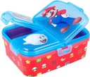 SUPER MARIO Box Organizer Lunchbox 4 priehradky