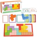 DREVENÉ 3D PUZZLE TETRIS MONTESSORI PUZZLE