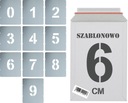 Opätovne použiteľné šablóny na maľovanie Numbers 6cm set