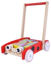 DREVENÝ VOZÍK 2v1 PUSH WALKER + 40 BLOKOV ECOTOYS