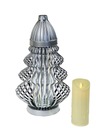 Grave CH Openwork Led Candle Free (36 cm) Silver