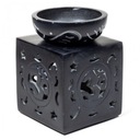 Olejový krb OHM OM Soapstone Black výsuvný