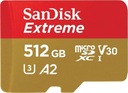 Extreme MicroSDXC 512 GB Class 10 UHSI/U3 A2 V30