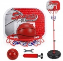 BASKETBALOVÝ SET 171 CM ŠTÍTOVÝ KOŠÍK LOPTIČKA