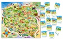 CASTORLAND Vzdelávacie puzzle Mapa Poľska 128 prvkov