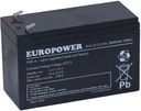 BATÉRIA BATÉRIA AGM VRLA EUROPOWER EV 12V 9Ah EV9-12 EV9 9-12 UPS T2 F2