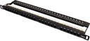 PatchPanel pre Rack 0,5U 19