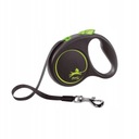 FLEXI Leash Black Design M páska 5m 25kg zelená