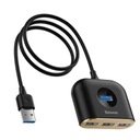 Baseus splitter adaptér USB 4v1 HUB USB 3.0