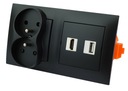 Zásuvka pod omietku 1 USB HDMI 2x 230V