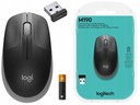 Logitech M190 Nano Wireless Mouse Box Transmitter plnej veľkosti