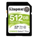 Pamäťová karta Kingston SD Canvas Select Plus 512 GB