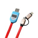 ND32_K784A K784A USB- MICROUSB kábel- iphon 2in1 l