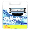 Gillette Mach3 Start Náhradné čepieľky pre pánske holiace strojčeky, 10 ks