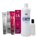 Set Lisap LK farba na vlasy 100 ml oxidant 9%