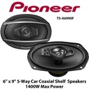 REPRODUKTORY PIONEER TS-A6990F 6X9 MAX. VÝKON 700 W 5-PÁSMO