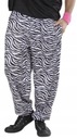 Baggy Pumpy Zebra Pants Disco Outfit 80. roky 20. storočia Maškarné šaty na karnevalový ples, M/L