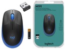 Logitech M190 bezdrôtová myš 910-005907 modrá veľká bez kábla M-190