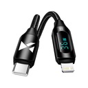 USB-C/LIGHTNING KÁBEL 1M WOZINSKY LED DISPLEJ