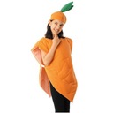 CARROT OUTFIT mrkvové ŠATY klobúk 100/150