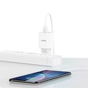 USAMS Nabíječka 1x USB T21 lightning white