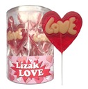 LOVE HEART CARAMEL LOLLY 40 g / 40 ks