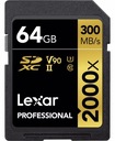 Lexar SDXC Professional 64 GB 300 MB/s UHS-II 2000x