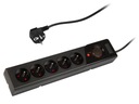 ARMAC Z5 POWER STRIP BLACK 5M 5X 230V 10A