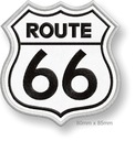 PATCH thermo - ROUTE 66 výšivka 80 x 85mm - výšivka