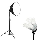 Lampa OCTA 80cm + 4x 400W + statív 290cm LIGHT