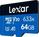 Vysokovýkonná pamäťová karta Lexar 64 GB micro SDXC až 100 MB/s SD