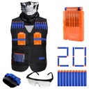 NERF VEST MASKA OKULIARE ČASOPIS ŠÍPKY