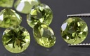 Okrúhly fazetový peridot, priemer 6 mm